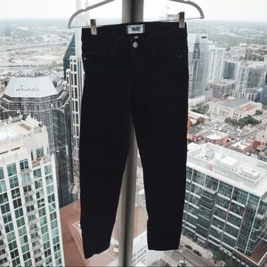 Size 24 Black Paige Jeans Skyline Ankle Peg